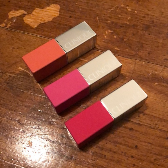 Clinique Other - 3 Clinique Lip Pop Lipsticks